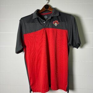 Herbie Husker Polo- Knights Apparel Brand/Rivalry Threads '91- Size M (38/40)